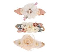 Abaodam Niña Recién Nacida Diadema De Flores Accesorio Para El Cabello 3 Diademas