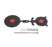 Abaodam Objetivo Giratorio de Metal Doble en Forma de Oso 2 y 2,6 Rosca para Colgar en Árbol, Reinicio Automático, Portátil para Práctica de Tiro en Patios y Jardines