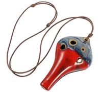 Abaodam Ocarina de Cerámica Color Aleatorio Portátil de 6 Agujeros Principiantes para Principiantes Maravilloso Rebabas, Instrumento Musical