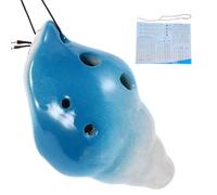 Abaodam Ocarina de Cerámica de 6 Agujeros para Principiantes Diseño de Caracola, Durabilidad y Excelente Acabado para Práctica Musical Sencilla Estilo Aleatorio
