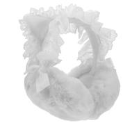 Abaodam Orejeras de Invierno de Peluche Orejas de Gato en Color Claro, Cubiertas Cálidas para Oídos de Niñas, Accesorio de Moda Lolita de Encaje, Ligeras y Cómodas para Exteriores