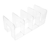 Abaodam Organizador de Libros de Acrílico Deflector Vertical para Escritorio, Práctico Sujetalibros Resistente para Organizar Documentos en Bibliotecas y Aulas