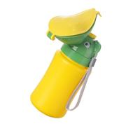 Abaodam Orinal Infantil Portátil para Coche Niña, Orinal de Viaje Reutilizable Antifugas, Diseño Ergonómico Pequeño y Ligero para Uso en Carretera, Parque y Exterior, Color Amarillo
