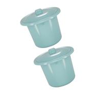 Abaodam Orinal para Niños 2 Piezas con Tapa, Urinario de Plástico Engrosado, Cubo para Orina con Sellado Antiolor, Portátil y Duradero, Uso Nocturno para Bebés y Adultos Color Aleatorio