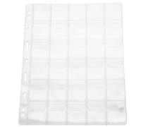 Abaodam Páginas de Colección de Monedas 9 Compartimentos PVC Transparente 10 Hojas para Álbum Portamonedas Coleccionistas Funda Protectora Almacenamiento Monedas Coleccionables