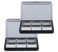 Abaodam Paleta de Maquillaje Vacía para Sombras de Ojos y Colorete, Material As Ligero, 2 Sets Imán para Almacenamiento DIY