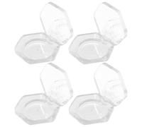 Abaodam Paletas de Sombras de Ojos Vacías Hexagonales Reutilizables de As para Maquillaje DIY y Uso Diario, Pack de 4 Unidades para Mujeres y Niñas