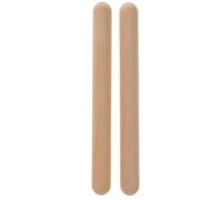 Abaodam Palos de Percusión de Madera Natural, 2 Piezas de Palitos Musicales Educativos de 20,5 X 2 Cm, Instrumento Clásico para Desarrollo Rítmico y Aprendizaje Temprano en Educación