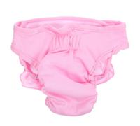 Abaodam Pañal Sanitario para Perros Tamaño S, Color Rosa, Pantalón Reutilizable para Mascotas de Interior, Braguita Física para Cachorros, Protección Higiénica para Perros en Celo