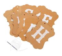 Abaodam Pancarta de Decoración de Pascua Diseño de Conejito en Papel Marrón para Fiesta de Pascua Interior, Set de 1 Unidad