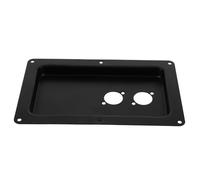 Abaodam Panel Posterior del Altavoz para Sistemas de Audio Placa Metálica para Entretenimiento el Hogar y Salas de Reuniones Panel de Conectores de Copa de Alambre