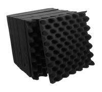 Abaodam Paneles De Insonorización De Espuma Acústica 12 Pcs 30x30x5cm Autoadhesivos Ignífugos