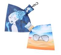 Abaodam Paños de Limpieza para Gafas de Sol y Pantallas 2 Unidades Portátiles de Microfibra con Gancho para Viajes y Uso Diario Toallitas Limpiadoras para Teléfonos y Lentes Sensibles