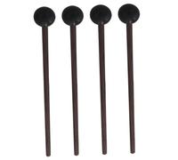 Abaodam Paquete de 2 Mazos para de Lengua Baquetas Mango de Madera Y Punta de Goma para Práctica de Escenario