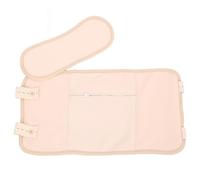 Abaodam Paquete de Aceite de Ricino Reutilizable 2 Piezas Envoltura para Cuello y Cintura Botón y Broche Color Caqui para Relajación y Cuidado Térmico, Ayuda para Tiroides y Bienestar