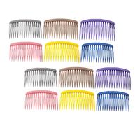 Abaodam para Alisar y Reducir Quiebre de Plástico y Resina 12 Peines Laterales para Peinar el Cabello, Diseño Elegante y Funcional Color Aleatorio Adecuado para
