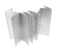 Abaodam Parabrisas para Estufas De Camping Cortavientos para Parrillas De Aleación De Aluminio Plegable para Exteriores Resistente Al Viento para Camping y Senderismo