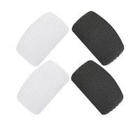 Abaodam Parches Reparadores Invisibles para Talón y Puntera de Zapatillas Deportivas, Malla de Alta Adherencia, 4 Piezas (2 Negras y 2 white), Ideales para Uso en Entrenamiento y Running