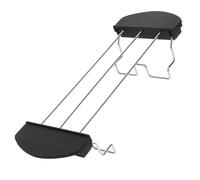 Abaodam Parrilla para Tostadora y Soporte para Pan en Acero Inoxidable Base Plástica, Rejilla para Hornear y Calentar Bollería, Adecuado para Cocina y Actividades al Aire Libre, 26 X 9 X