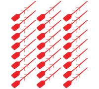 Abaodam Pasadores de Seguridad para Extintores, 100 Precintos Plásticos Rojos para Gestión, Inspección y Uso en Prevención de Incendios