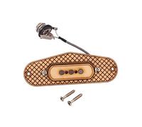 Abaodam Pastilla Humbucker Para Guitarra De Caja De 3 Cuerdas, Madera De Arce, Bobinas Protegidas Hilo Encerado, Tamaño 10,45 x 3,6 x 1,8 Cm, Partes De Guitarra Acústica y Eléctrica