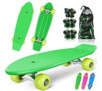 Abaodam Patineta Completa Equipo de Protección Patineta Urbana para Principiantes Diseño Resistente y Duradero 4 Ruedas para Niños y Adolescentes Interiores y Exteriores