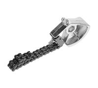 Abaodam Pedal De Bombo Individual Con Doble Cadena Compatible Con Baterías Acústicas y Electrónicas Accesorio De Percusión Para Jazz y Rock Color Plateado