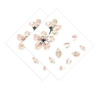 Abaodam Pegatinas Autoadhesivas para Diapasón de Guitarra Acústica Diseño Único de Sakura, Pvc Resistente, Fácil de Quitar, Paquete de 2 Piezas para Decorar Guitarra