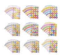 Abaodam Pegatinas de Recompensa Infantiles 90 Hojas 10 Diseños Aleatorios para Jardín de Infantes y Escuela Primaria, Calcomanías Adhesivas para Premiar y Motivar Estilo Estilo Aleatorio