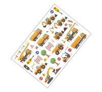 Abaodam Pegatinas Infantiles Excavadora y Semáforo Adhesivos PVC Removibles para Decoración Habitación Cuarto Muebles Creativos