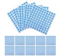 Abaodam Pegatinas Numeradas Adhesivas Azules para Manualidades Diy, Diseño Autoadhesivo y Desmontable, 50 Hojas Números para Clasificar Ropa y Sobres