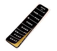 Abaodam Pegatinas para Escalas de Violín 4/4, 10 Unidades en Negro, Indicador de Diapasón para Aprender Violín, Guía de Notas para Principiantes, Accesorios para Instrumentos de Cuerda