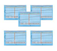 Abaodam Pegatinas para Teclado de Piano 5 Piezas Etiquetas Adhesivas de Notas Musicales Codificadas por Colores Guía de Escalas y Acordes para Principiantes Accesorios Desmontables