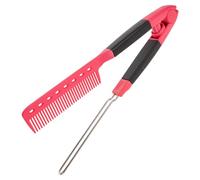 Abaodam Peine Alisador de Cabello Herramienta Profesional de Peinado Material Abs y Aleación, Mango Cómodo Diseño Plegable para Uso o para Mujer