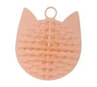 Abaodam Peine De Masaje Para Gatos De Silicona Rascador Multifuncional Para Gatos Color Rosa Para Spa Casa y Cuidado Del Pelo