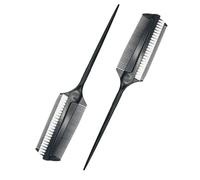 Abaodam Peine para Teñir el Cabello y Cepillo Aplicador de Tinte de Doble Cara, Compacto y Portátil, 2 Piezas para Uso en Salones Casa, 9.09 X 1.69 X 0.19 Pulgadas