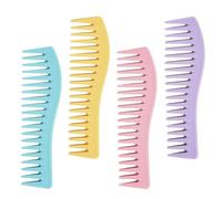 Abaodam Peines de Peluquería Profesional de Plástico Duradero Multicolor, 4 Piezas para Estilistas y Uso en Salones, Diseño Práctico para Peinar y Moldear Cabello Color Aleatorio