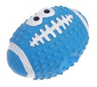 Abaodam Pelota de Látex Chirriante para Perros Pequeños, Juguete Interactivo para Estimulación Mental y Ejercicio, Color Azul, Resistente para Masticar y Entrenar
