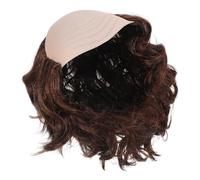 Abaodam Peluca Calva para Hombres Adultos Marrón Claro Cabello Sintético Laterales, Ligera y Cómoda, Peluca Divertida para Disfraz de Fiesta, Cosplay, Comedia y Bodas