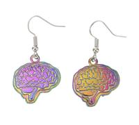 Abaodam Pendientes Colgantes de Cerebro en Aleación para Mujer, Diseño Creativo y Delicado, Perfectos para Eventos Obsequios y Aniversarios