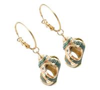 Abaodam Pendientes Colgantes de Concha Naturales Estilo Bohemio Vintage para Mujer Diseño Playero Único Ligeros y Cómodos Accesorios Ideales para Vacaciones y Verano