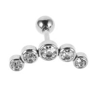 Abaodam Pendientes de Acero Inoxidable para Mujer Oreja Cristales Diseño Minimalista y Ligero Pendientes Sementales Diminutos Ideales para Uso Diario y Eventos Obsequios