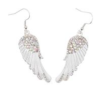 Abaodam Pendientes de Alas de Ángel con Colgantes para Mujer Joyería Ligera para Bodas Graduaciones y Uso Diario Regalo para Novia y Amiga
