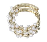 Abaodam Pendientes De Aro De Perlas Dorados Enredadera, Joyería Para Mujer, Pendientes Pequeños Perla, Accesorios De Moda Casual y Formal, Diseño Irregular Elegante