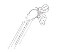 Abaodam Pendientes De Cadena Largos Borlas Para Mujer Sin Perforaciones, Aleación Ligera, Diseño Pendiente Ear Cuff, Uso En Fiestas y Bodas, Estilo Elegante y Tamaño Único