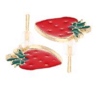Abaodam Pendientes de Fresa Modernos para Mujer Tachuelas de Decoración Orejas Estilo Fruta para Uso Diario y Ocasiones Especiales