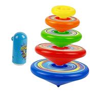 Abaodam Peonzas Giratorias para Niños Juguete Educativo Apilable Material Plástico Color Aleatorio Juego de Mesa Divertido Juguetes de Escritorio Set de 1