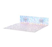 Abaodam Percha para Loros Portátil con Ventosa Fuerte, Plataforma sin Borde Multicolor, Soporte Ajustable para Jaulas, Accesorio para Pájaros y Periquitos, Adecuado para Ventana y Viaje