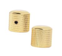 Abaodam Perillas de Control de Volumen Giratorias para Guitarra Eléctrico, 2 Piezas Metálicas Doradas Tornillo, Repuesto para Accesorios Musicales, Control de Tono y Volumen