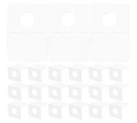 Abaodam Pestañas Adhesivas de Pvc Transparentes para Colgar 500 Unidades 35x22x0,2 Mm Adhesivo Fuerte para Exhibición en Tiendas Minoristas y Organización en Hogar